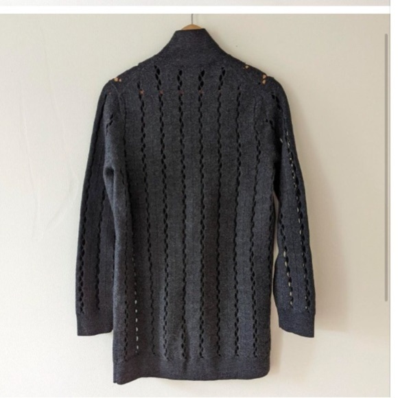NWT  COS merino wool open knit turtleneck sweater dress - size L - Picture 2 of 4